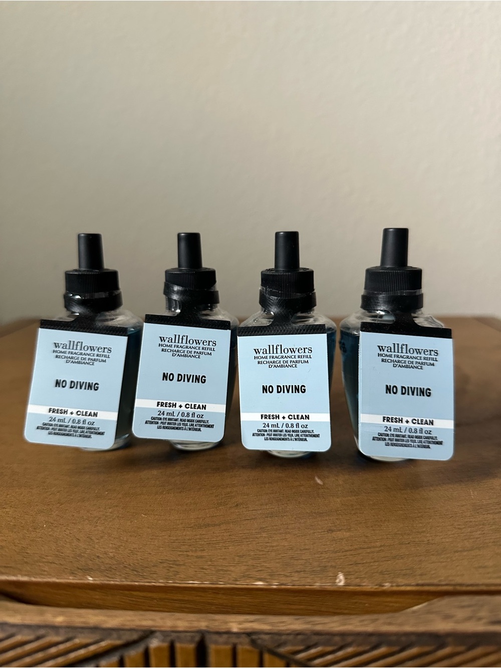 X4 bath and body works NO DIVING wallflower scent refills NEW